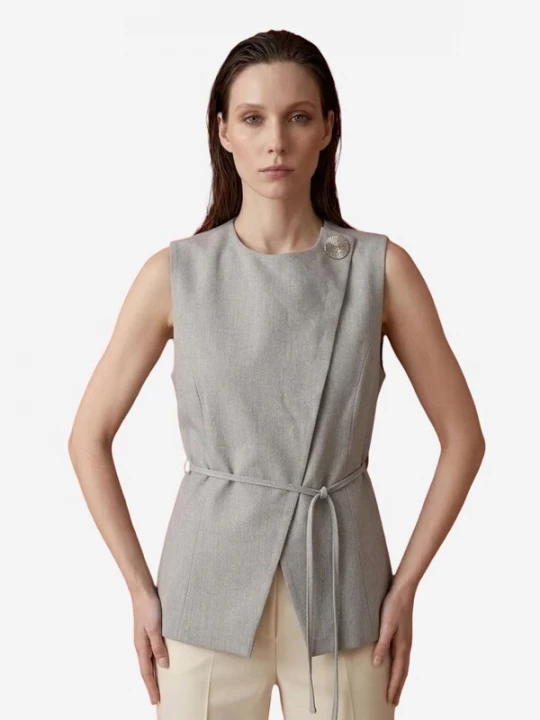Obrázek produktu My fashion Vesta k obleku světle šedá