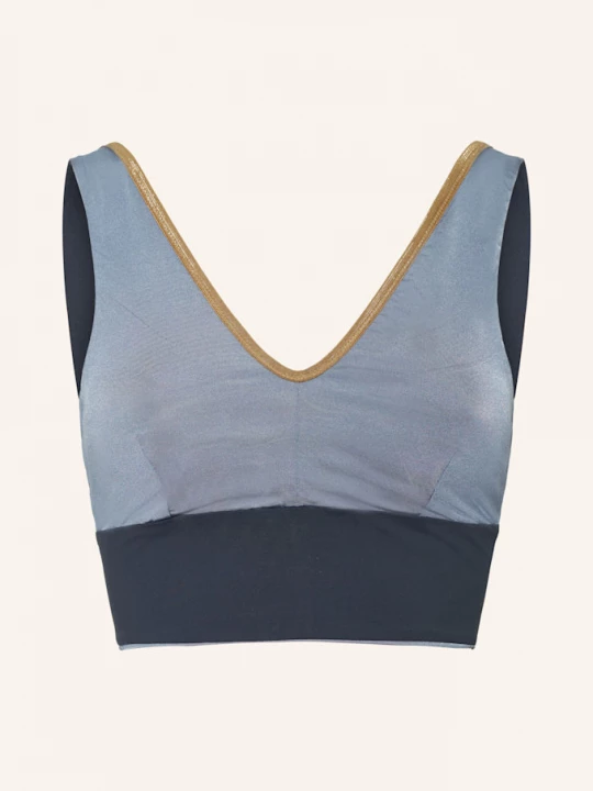 Obrázek produktu Mymarini Bustier Horní Díl Bikin Yoga Top Shine V Oboustranném Provedení S Uv Ochranou 50+ černošedá