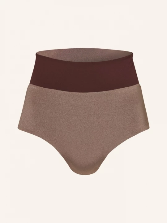 Obrázek produktu Mymarini Spodní Díl Bikin S Vysokým Pasem Surf Shorts Shine, Který Lze Nosit Oboustranně světle hnědá