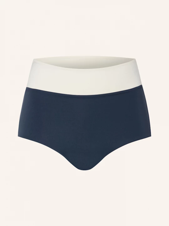 Obrázek produktu Mymarini Spodní Díl Bikin S Vysokým Pasem Surfshorts, Který Lze Nosit Oboustranně černá / tmavě šedá / krémová