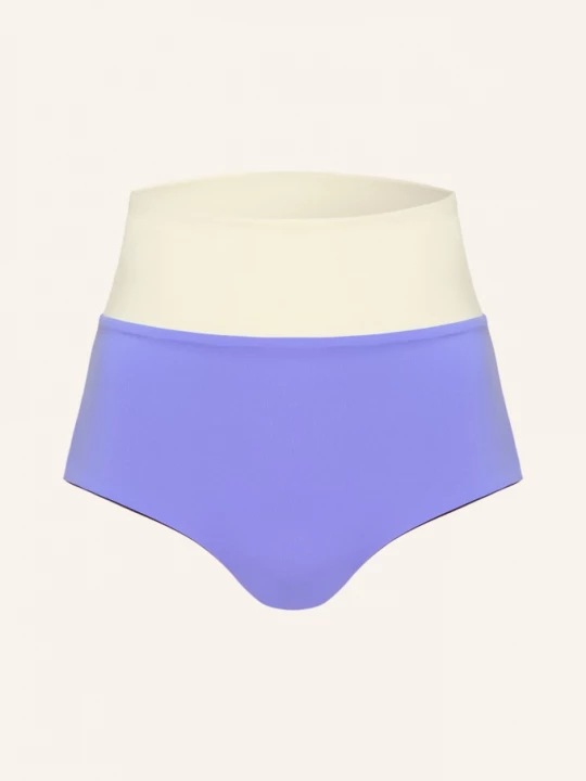 Obrázek produktu Mymarini High Waist Bikinové Kalhotky Surfshorts V Oboustranném Provedení S Uv Ochranou 50+ světle fialová / hnědá