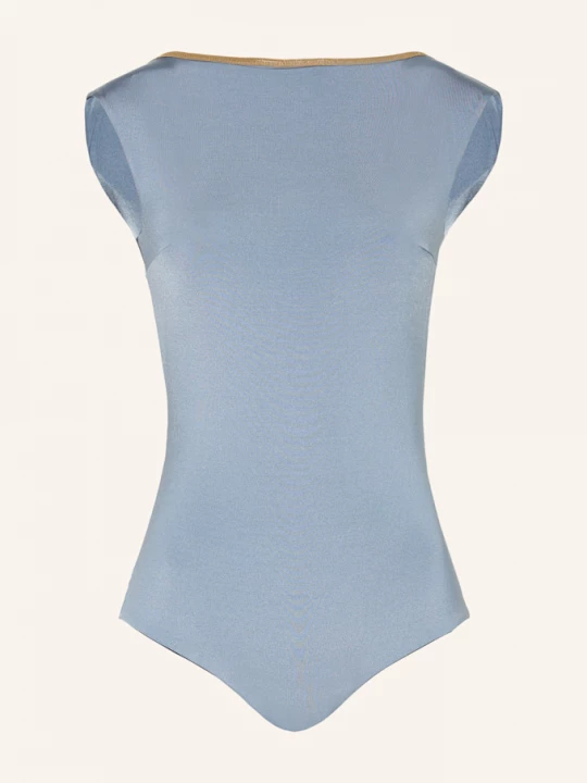 Obrázek produktu Mymarini Oboustranné High Neck Plavky Seabody Shine S Uv Ochranou 50+ tmavě modrá / černošedá