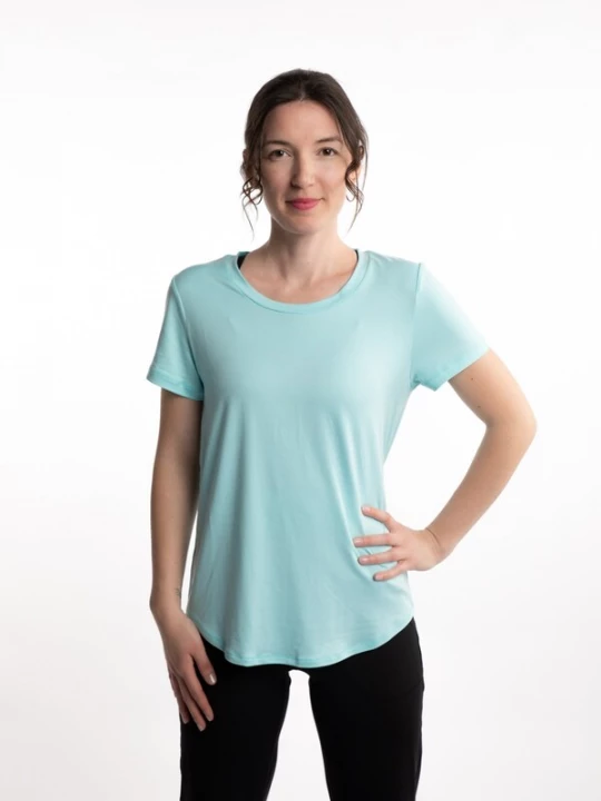 Obrázek produktu mymotus Funkční tričko 'mymotus®, ladies fitness T-Shirt, YW22' aqua modrá