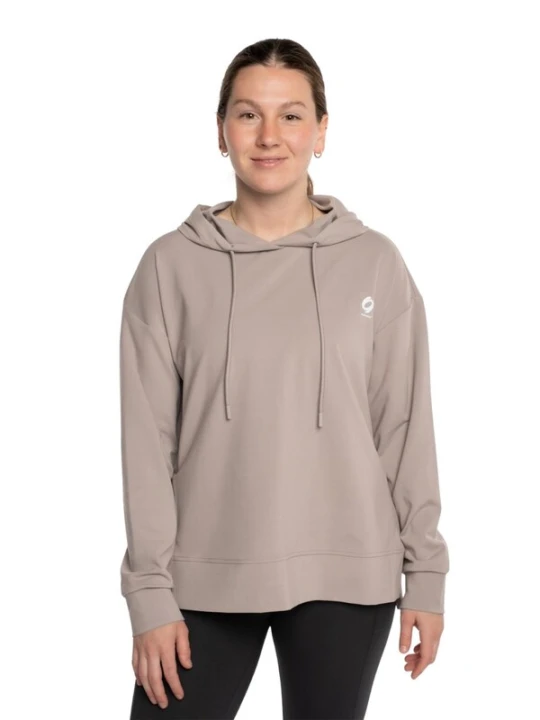 Obrázek produktu mymotus Sportovní svetr 'mymotus®, Ladies hooded Sweater, with side slits, shorter length YW120' starobéžová