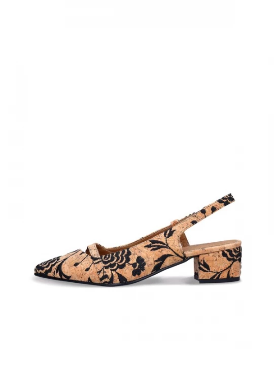 Obrázek produktu nae Vegan Shoes Lodičky 'Zurie' hnědá / černá
