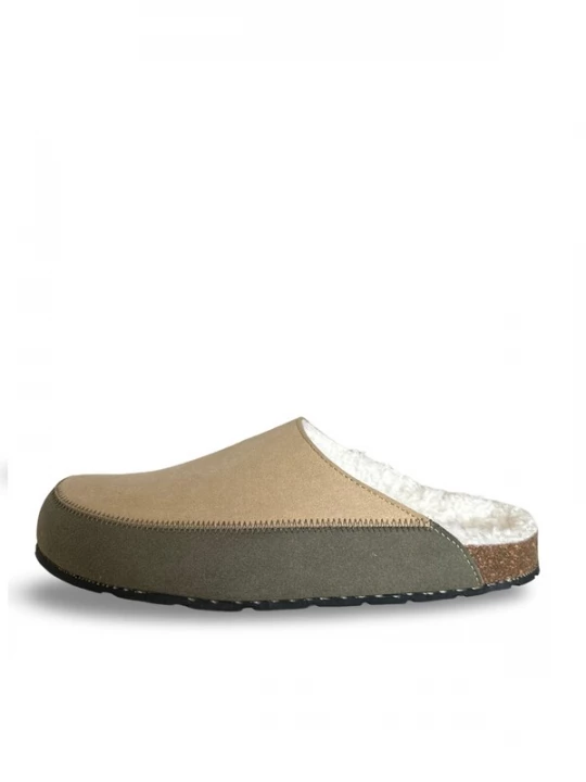 Obrázek produktu nae Vegan Shoes Pantofle 'Suva' béžová / olivová