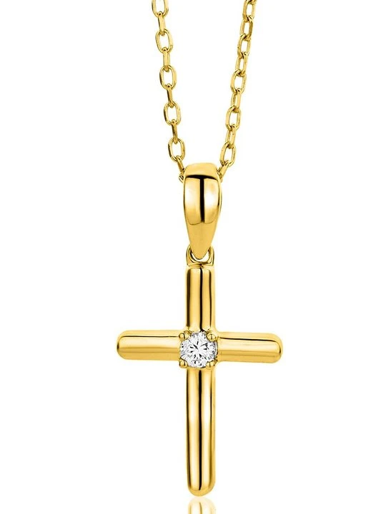 Obrázek produktu Náhrdelník Diamant Exquis zlatá barva