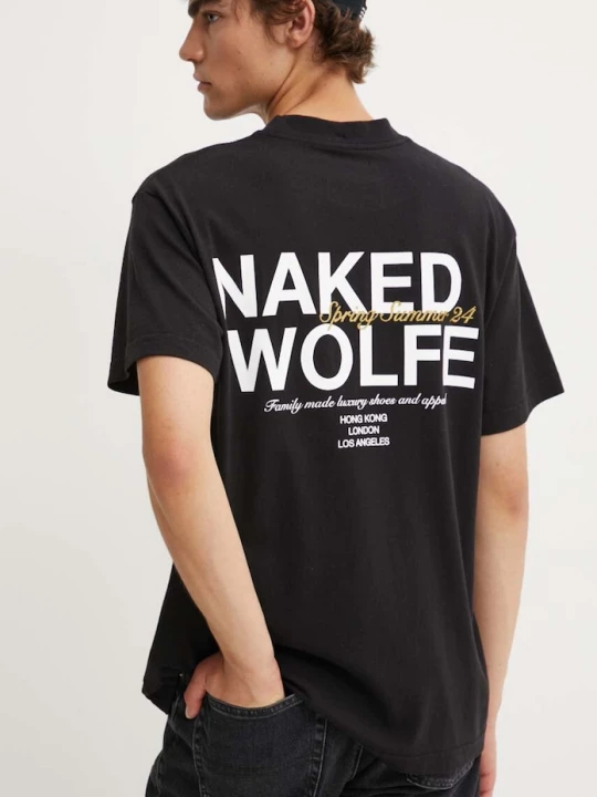 Obrázek produktu Naked Wolfe Bavlněné tričko Naked Wolfe černá