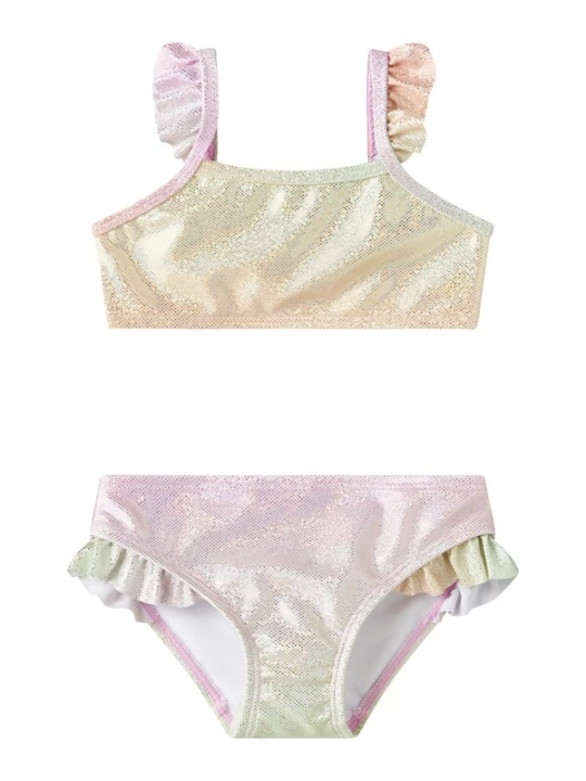 Obrázek produktu NAME IT Bikiny 'NMFZola' pastelově zelená / meruňková / růžová
