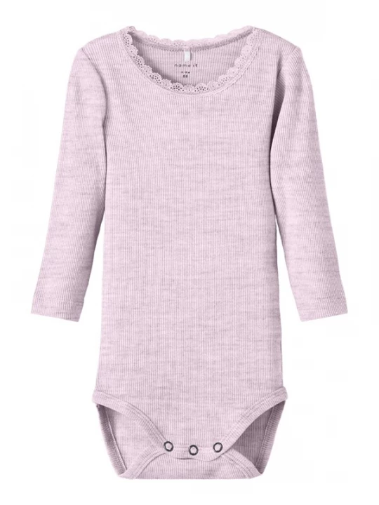 Obrázek produktu NAME IT Dupačky/body 'NBFKab'  růžový melír