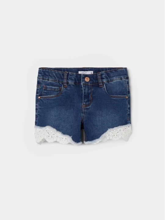 Obrázek produktu NAME IT Džínové šortky 13197440 Tmavomodrá Slim Fit