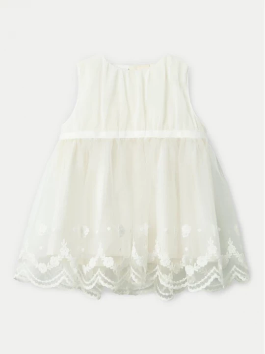 Obrázek produktu NAME IT Elegantní šaty Demille 13240057 Écru Regular Fit Krémová