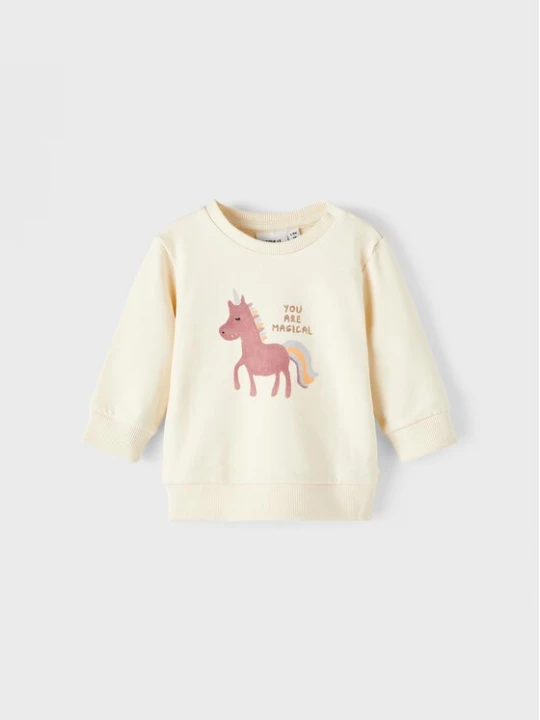 Obrázek produktu NAME IT Mikina 13212668 Écru Regular Fit Krémová