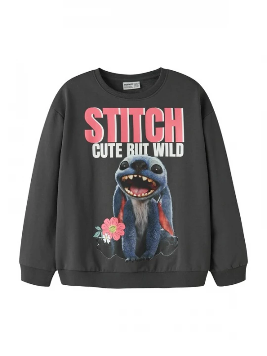 Obrázek produktu NAME IT Mikina 'NKFJYNI STITCH' tmavě modrá / malinová / černá / offwhite