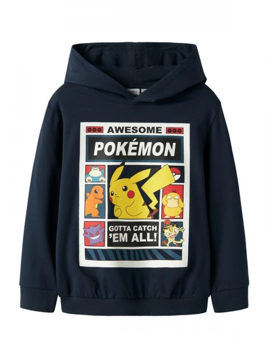 Obrázek produktu NAME IT Mikina 'NKMDU POKEMON' marine modrá / žlutá / fialová / bílá
