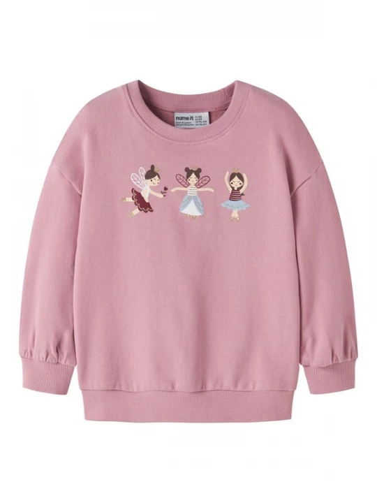 Obrázek produktu NAME IT Mikina 'NMFVALONA' světlemodrá / hnědá / zlatá / starorůžová