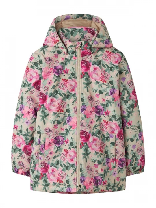 Obrázek produktu NAME IT Přechodná bunda 'NKFMaxi' béžová / zelená / tmavě fialová / pink