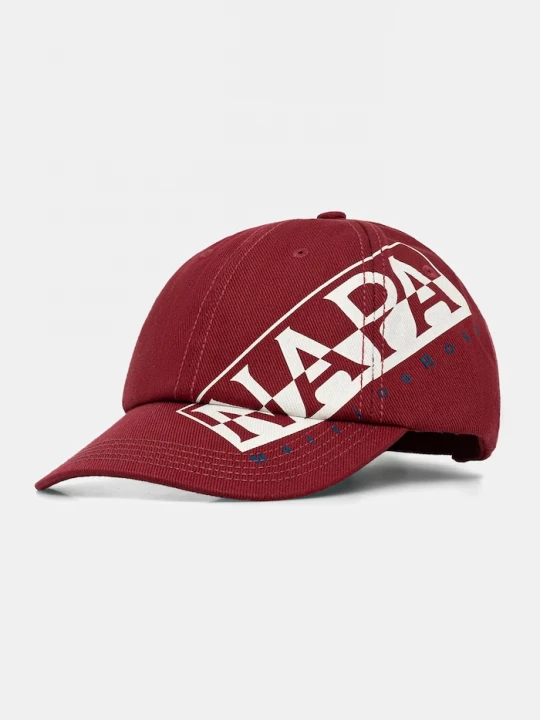 Obrázek produktu Napapijri Bavlněná baseballová čepice Napapijri Napapijri x Martine Rose burgundské