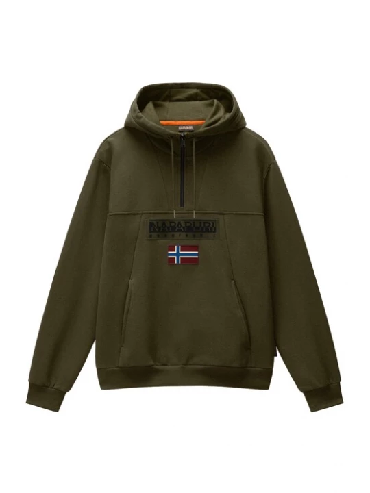 Obrázek produktu NAPAPIJRI Mikina 'BURGEE 2.0' modrá / olivová / tmavě červená / černá