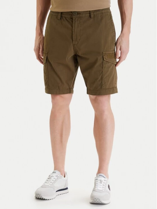 Obrázek produktu Napapijri Šortky z materiálu N-Deline NP0A4HOT Khaki Regular Fit