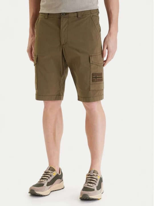 Obrázek produktu Napapijri Šortky z materiálu N-Horton NP0A4HOS Khaki Regular Fit