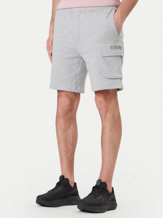 Obrázek produktu Napapijri Sportovní kraťasy N-Box Logo NP0A4I59 Šedá Relaxed Fit