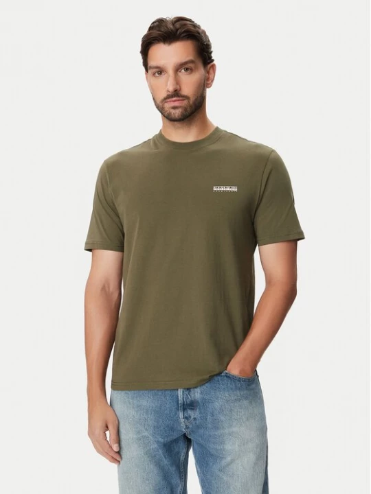 Obrázek produktu Napapijri T-Shirt NP0A88TR Khaki Regular Fit