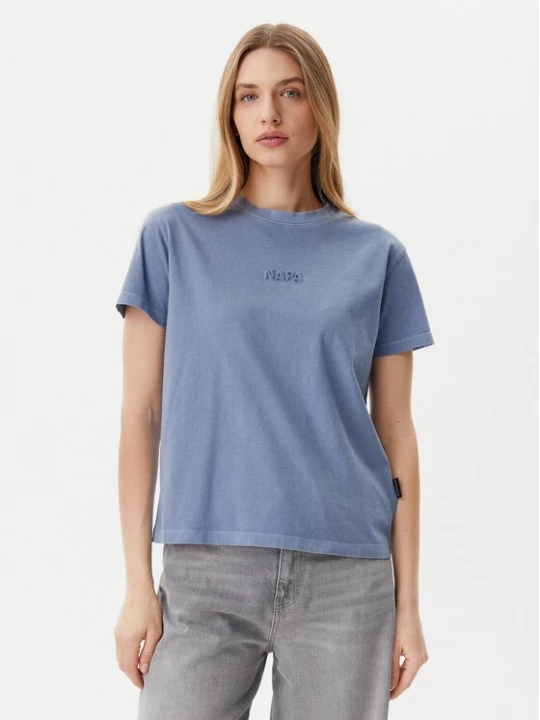 Obrázek produktu Napapijri T-Shirt S-Azure NP0A4IG3 Modrá Regular Fit