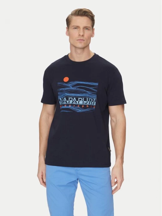 Obrázek produktu Napapijri T-Shirt S-Buti NP0A4INM Tmavomodrá Regular Fit