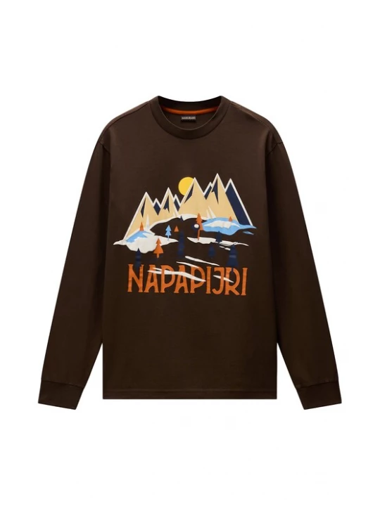 Obrázek produktu NAPAPIJRI Tričko námořnická modř / světlemodrá / čokoládová / oranžová