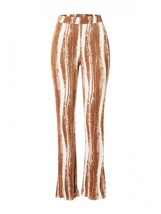 Obrázek produktu Nasty Gal Kalhoty hnědá / bílá