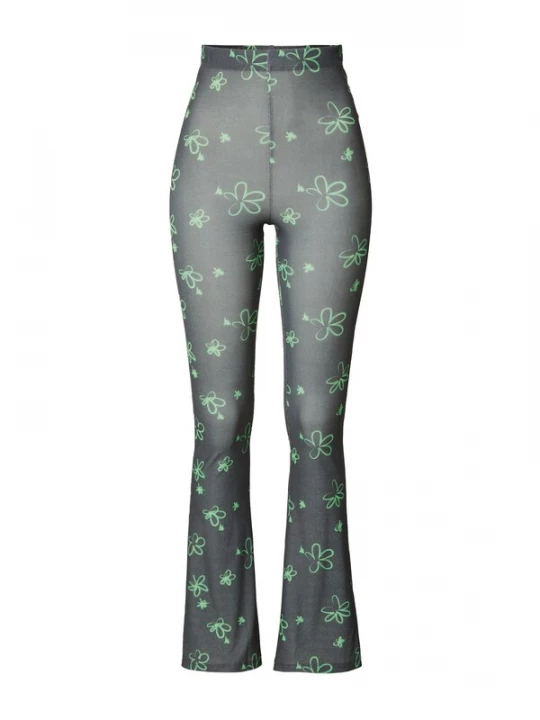 Obrázek produktu Nasty Gal Kalhoty limetková / černá