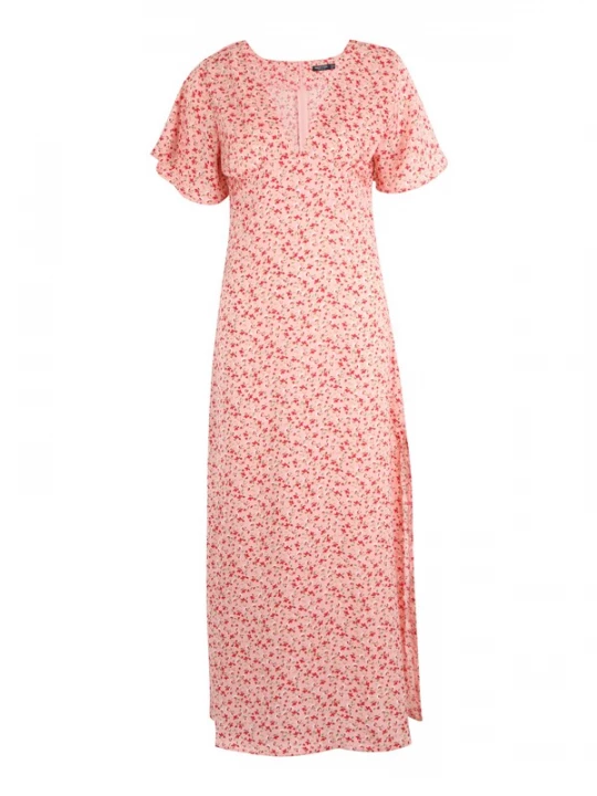 Obrázek produktu Nasty Gal Petite Šaty zelená / světle růžová / červená / bílá