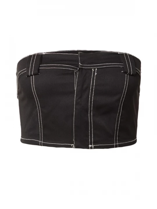 Obrázek produktu Nasty Gal Top černá / bílá