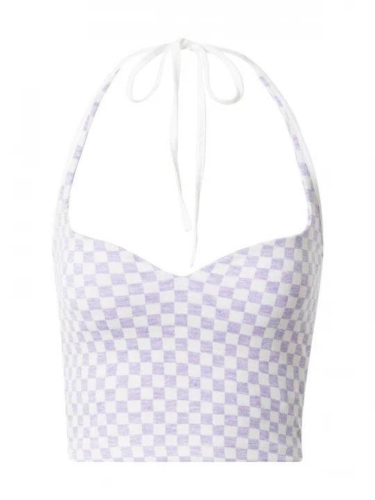 Obrázek produktu Nasty Gal Top fialová / bílá