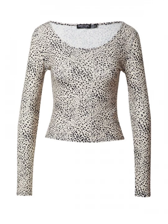 Obrázek produktu Nasty Gal Tričko béžová / černá