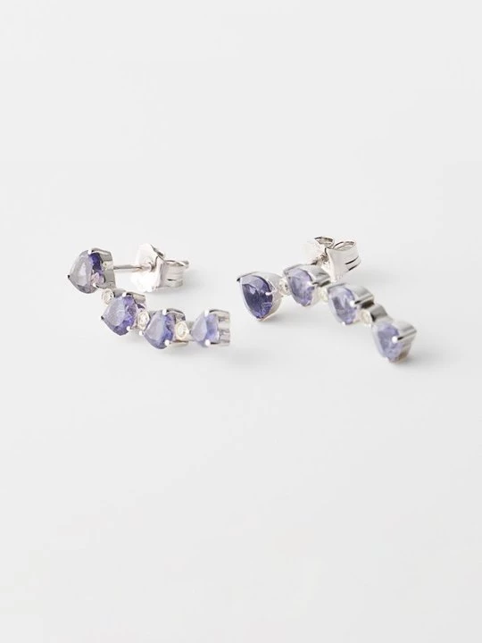 Obrázek produktu Náušnice Diamant Exquis fialová