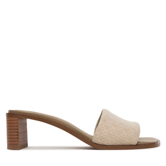 Obrázek produktu Nazouváky Calvin Klein Block Heel Sandal Aop HW0HW03016 Béžová