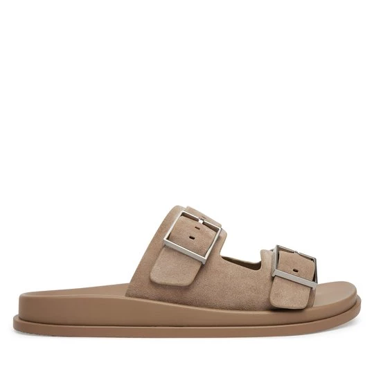 Obrázek produktu Nazouváky Calvin Klein City Sandal Buckle Suede HW0HW03130 Béžová