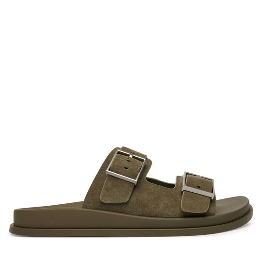 Obrázek produktu Nazouváky Calvin Klein City Sandal Buckle Suede HW0HW03130 Zelená