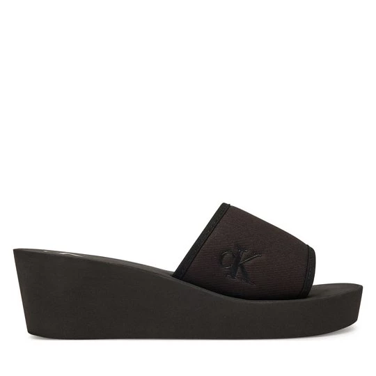 Obrázek produktu Nazouváky Calvin Klein Jeans Beach Wedge Slide Canvas YW0YW01725 Černá