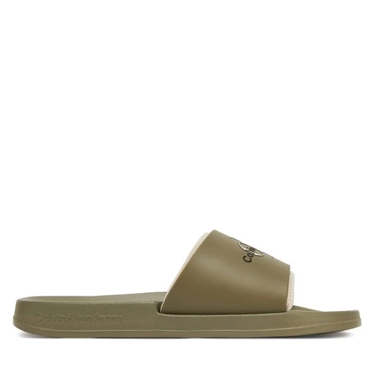 Obrázek produktu Nazouváky Calvin Klein Jeans Slide Rubber Neoprene Monologo YM0YM00361 Khaki