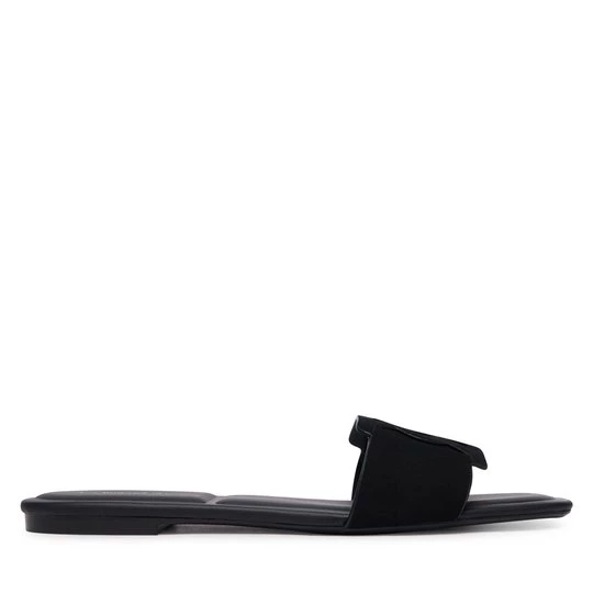 Obrázek produktu Nazouváky Calvin Klein Square Flat Sndl Embl Suede HW0HW03055 Černá