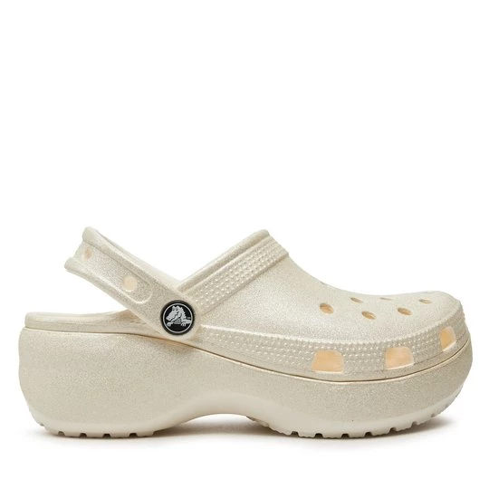 Obrázek produktu Nazouváky Crocs Classic Platform Glitter Clog W 207241 Écru Krémová