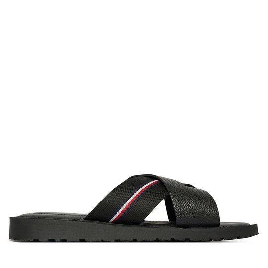 Obrázek produktu Nazouváky Tommy Hilfiger Core Hilfiger Lth Criss C Sandal FM0FM05783 Černá