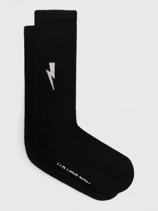 Obrázek produktu Neil Barrett Ponožky Neil Barett BOLT COTTON SKATE SOCKS černá
