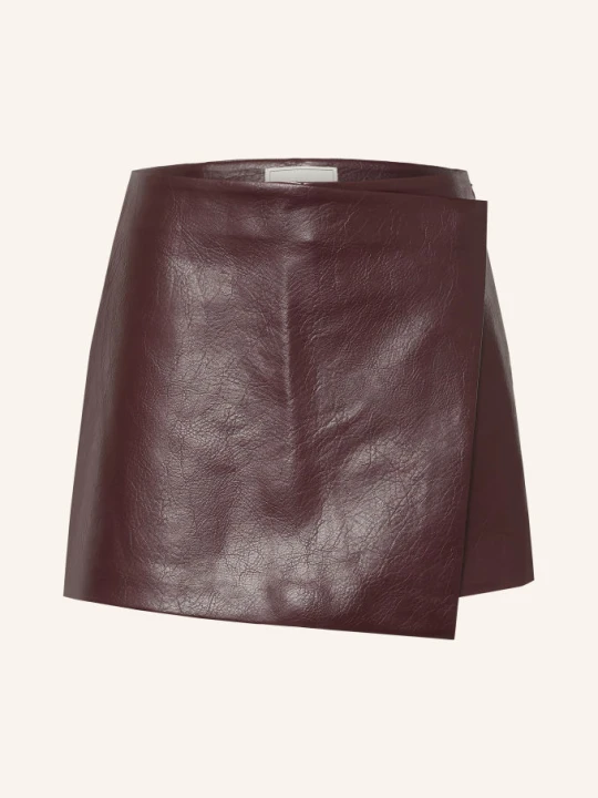 Obrázek produktu Neo Noir Skort Elayne V Koženém Vzhledu tmavě červená
