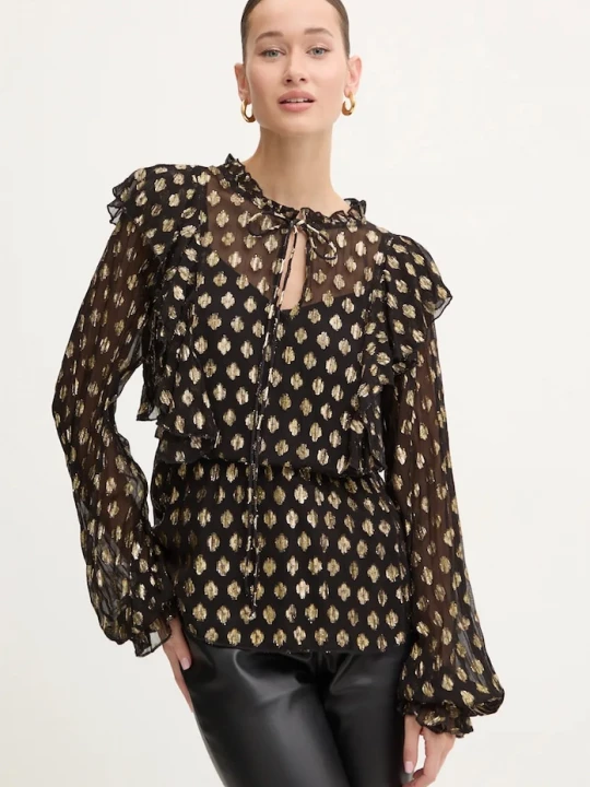 Obrázek produktu Never Fully Dressed Halenka Never Fully Dressed Primrose Blouse černá
