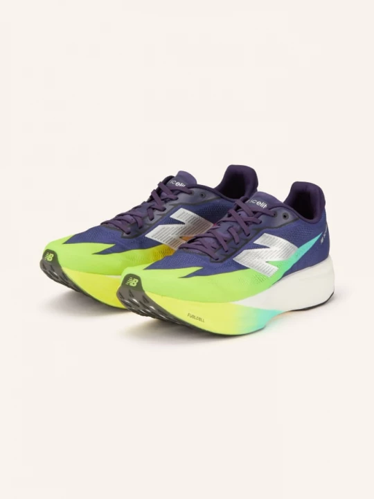 Obrázek produktu New Balance Běžecké Boty Fuelcell Supercomp Elite v5 tmavě modrá / stříbrná / neonově zelená