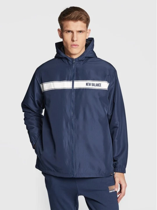 Obrázek produktu New Balance Bunda pro přechodné období MJ23901 Tmavomodrá Relaxed Fit